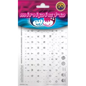 Kolm Lõvi Minipicto estnische Tastaturaufkleber (KB-UNI-EE01-WHTLTGRY)