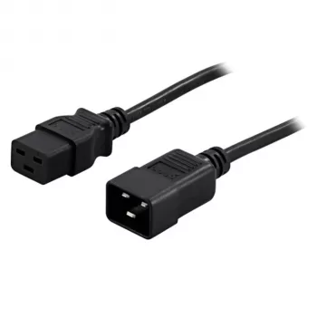 BlueWalker PowerWalker Stromkabel IEC 60320 C19 auf C20 1,8 m Schwarz