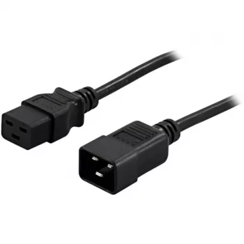 BlueWalker PowerWalker Stromkabel IEC 60320 C19 auf C20 1,8 m Schwarz