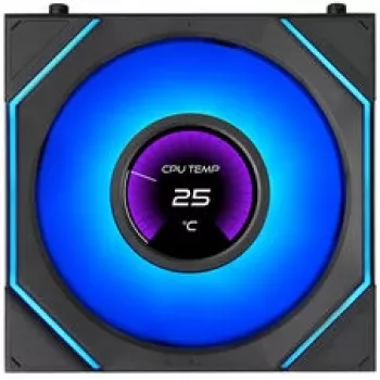 Lian Li UNI FAN SL-INF 120 FLEX LCD Wireless ARGB 3er-Pack Schwarz mit Controller