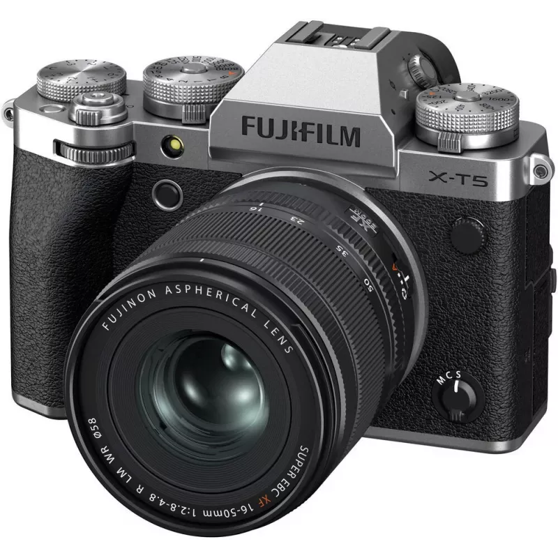 Fujifilm X-T5 / XF16-50mm F2.8-4.8 R LM WR spiegellose Systemkamera im Kit, Silber (16939461)