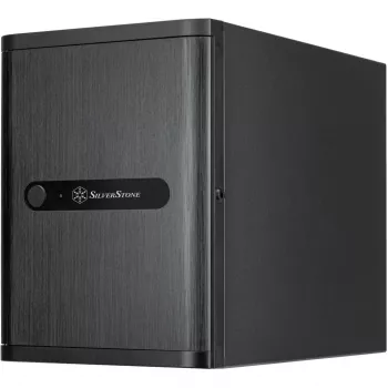 SilverStone Technology SST-CS240 Schwarz Mini-ITX NAS-Gehäuse mit 4 Hot-Swap-Einschüben
