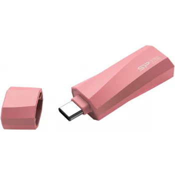 Silicon Power SP032GBUC3C07V1P 32 GB USB-C Flash-Laufwerk Pink ohne Kappe