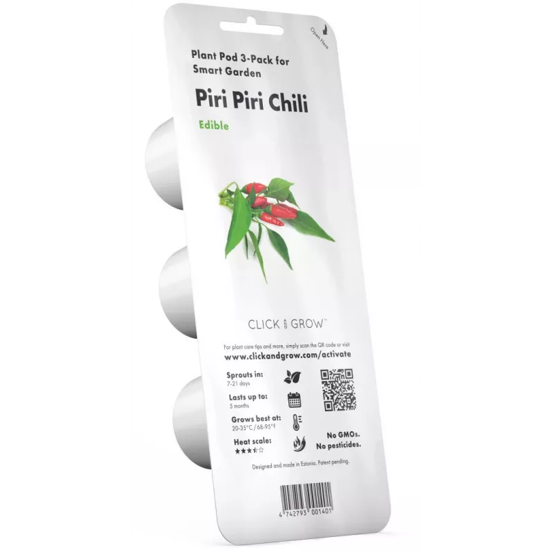 Click & Grow Piri-Piri-Chili Pflanzenkapseln für Smart Garden, 3er-Pack (SGR67X3)