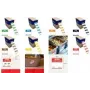Avery THU Tagesetiketten entfernbar 25 x 25 mm braun beschriftbar Linien abgerundete Ecken - 1000 Etiketten