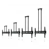 B-TECH AV BT8448-150/BB Extra-Large Universal Deckenhalterung für Flachbildschirme mit 1,5 m Stange Ø50 mm, VESA bis 1100x700, 130 kg, Schwarz