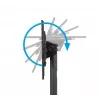B-TECH AV SYSTEM X - Universeller niedriger Bodenständer für Flachbildschirme (VESA 600 x 400) - 0,75 m Ø50 mm Säulen