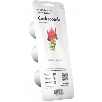 Click & Grow Hahnenkamm Pflanzenkapseln für Smart Garden, 3er-Pack (SGR4X3)