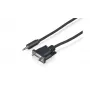 Sony CAB-RSJA1 RS-232C-Seriensteuerkabel - DB9-Buchse auf 3,5-mm-Klinkenstecker, 2,5 m, Schwarz
