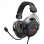 FIFINE H3 AmpliGame RGB Kabelgebundenes Over-Ear Gaming-Headset mit abnehmbarem Mikrofon, 50-mm-Treibern, USB-A, Schwarz