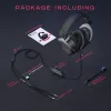 FIFINE H3 AmpliGame RGB Kabelgebundenes Over-Ear Gaming-Headset mit abnehmbarem Mikrofon, 50-mm-Treibern, USB-A, Schwarz