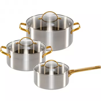 GreenPan Padova Reserve 3-teiliger Topf-Set aus Edelstahl