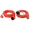EXTEN SY-CZ-01 30M H05VV-F 3G1.5 Verlängerungskabel, 30 m, 3-adrig 1,5 mm², Schuko-Stecker auf einzelne Steckdose, Schwarz