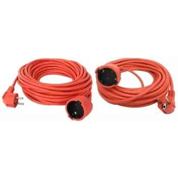 EXTEN SY-CZ-01 30M H05VV-F 3G1.5 Verlängerungskabel, 30 m, 3-adrig 1,5 mm², Schuko-Stecker auf einzelne Steckdose, Schwarz
