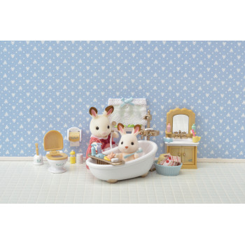 Sylvanian Families Landhausstil Badezimmer Möbel-Spielset