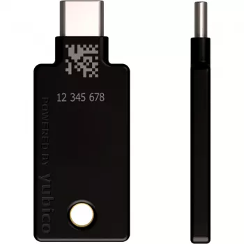 YubiKey 5C NFC Sicherheitsschlüssel (Schwarz/Gold, 2er-Pack)