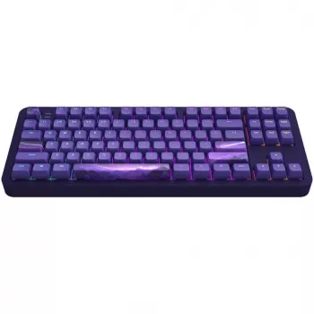 ALU87B Celestial 87-Tasten Gasket-Mount mechanische Tastatur mit G3MS Voidstone linearen Schaltern, Tri-Mode-Konnektivität, Per-Key-RGB, PBT-Tastenkappen, CNC-Aluminiumgehäuse
