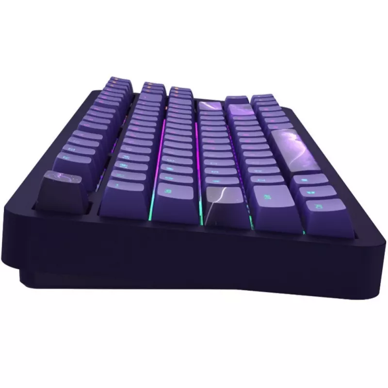 ALU87B Celestial 87-Tasten Gasket-Mount mechanische Tastatur mit G3MS Voidstone linearen Schaltern, Tri-Mode-Konnektivität, Per-Key-RGB, PBT-Tastenkappen, CNC-Aluminiumgehäuse