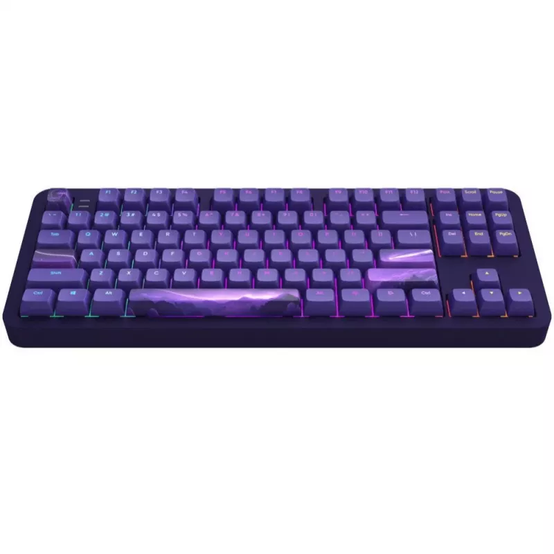 ALU87B Celestial 87-Tasten Gasket-Mount mechanische Tastatur mit G3MS Voidstone linearen Schaltern, Tri-Mode-Konnektivität, Per-Key-RGB, PBT-Tastenkappen, CNC-Aluminiumgehäuse