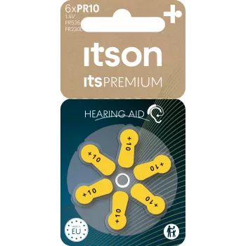 itson itsPREMIUM Zink-Luft-Hörgerätebatterie PR10IT/6RM (PR230(10)IT/6RM)