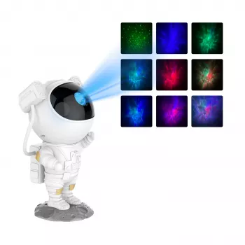 DENVER FL-34 Nebula-Projektor mit 8 Farbmodi und grünen Lasersternen