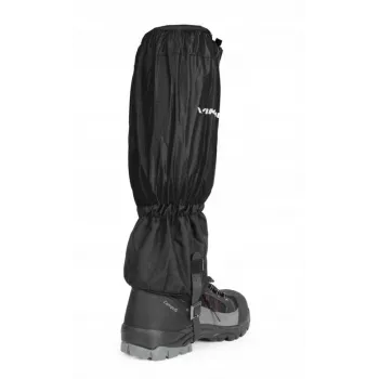 VIKING Triglav Gamaschen S/M Schwarz - Wasserdichte Wander- und Trekking-Gamaschen mit Aqua Thermo Tex Membran