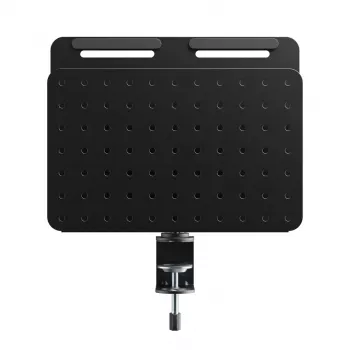 Activejet APB-006B rotierender perforierter Schreibtisch-Organizer mit vertikalem Dokumentenhalter, Schwarz