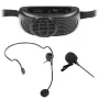 REBEL Tragbares Karaoke-Mikrofonsystem mit Bluetooth 5.0, 5W Lautsprecher, Stimmverzerrer & LED-Lichteffekte | LEC-MIK0041