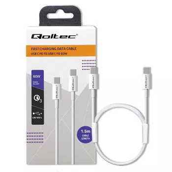 QOLTEC 52360 USB 2.0 Type-C Kabel 1,8 m Schwarz