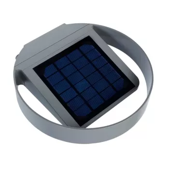 GreenBlue GB130 LED 3W Solar-Rund-Wandleuchte - Schwarz, IP65, PIR-Bewegungssensor, 300lm