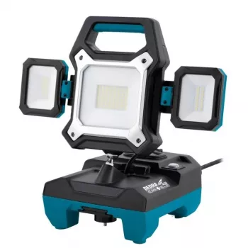 Dedra DED6907H Hybrid-LED-Werkstattlampe 25W/45W 2500lm/4000lm 18V/230V IP54