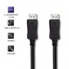 Qoltec DisplayPort 1.1 Kabel, Stecker auf Stecker, 4K, 2m, Schwarz