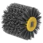 DEDRA DED79334G Nylon-Schleifbürste für Satinier- und Poliermaschinen, 120 x 100 mm, Körnung 400