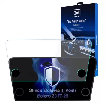 3MK PROTECTION Skoda Octavia III Bolero (2017-2020) TechWrap Matter Displayschutzfolie für die Mittelkonsole