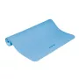 REBEL ACTIVE blaue TPE Trainingsmatte 200x115x1 cm für Yoga, Pilates, Fitness, Gymnastik