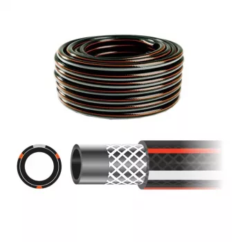 AWTOOLS AW70343 50 m 3/4 Zoll 3-lagiger verstärkter flexibler PVC-Gartenschlauch, Grün, 8 bar Arbeitsdruck, UV- und algenbeständig