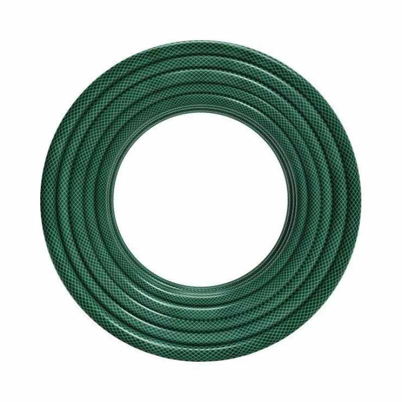 AWTOOLS AW70424 1/2 Zoll 25m 3-lagiger verstärkter PVC-Gartenschlauch, 8 bar, UV- und algenresistent, Grün
