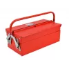 AWTOOLS AW30982 Tragbarer Werkzeugkoffer mit Tablett und Deckel-Organizern, Schwarz/Rot