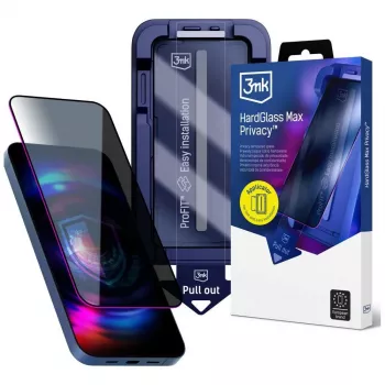3MK HardGlass MaxPrivacy Privacy-Displayschutzfolie für Samsung Galaxy S24 Ultra mit Applikator - Schwarz