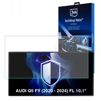 3MK PROTECTION TechWrap Matter Displayschutzfolie für Audi Q5 FY (2020-2024) 10,1 Zoll Center Display