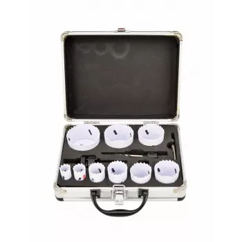 AWTOOLS Bimetal-Lochsägen-Set 19-64 mm, 13-teilig, Black Line, Metallkoffer