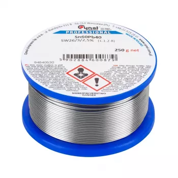 CYNEL Zinnrolle 3,0 mm 250 g Sn60Pb40 bleihaltiger Lötdraht mit Kolophoniumkern