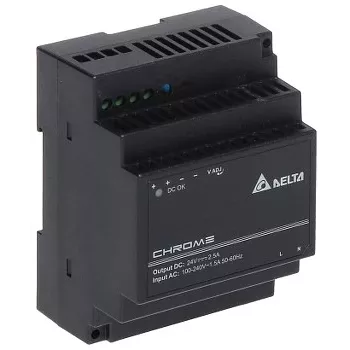 DRC-24V60W-1AZ 60W Hutschienen-Schaltnetzteil, 24V 2,5A, 90-264VAC Eingang, Kunststoffgehäuse
