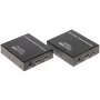 HDMI + USB KVM Extender über IP, 4K@30Hz, 120m, PoE, IR, Metall