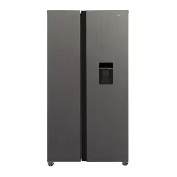 MPM Total No Frost MPM-439-SBS-15/ND Side-by-Side Kühlschrank, Edelstahl, 177 cm Höhe