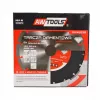 AWTOOLS AW45351 Diamant-Trennscheibe 125 mm Turbo-Segment für Beton, Mauerwerk, Stein - Trockenschnitt, 22,23 mm Bohrung