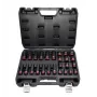 AWTOOLS 1/2 Zoll Steckschlüssel-Satz für Schlagschrauber, 26-teilig, 10-24 mm, kurz & lang, Cr-Mo, Black Line