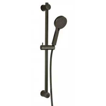 FERRO Rillo 3-Strahl Handbrause-Set Gun Metal N365GM