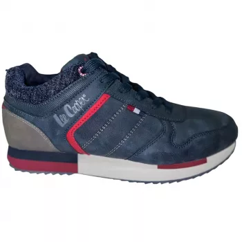 Lee Cooper Herren Freizeitschuhe Navy Rot LCJ-21-29-0642M