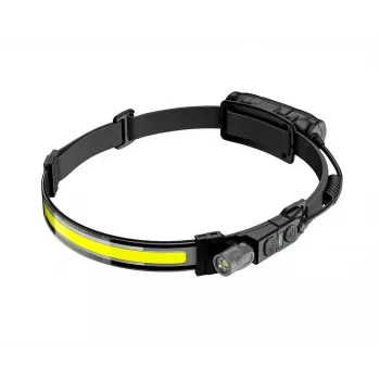 AWTOOLS AW BRIGHTBAR LED-Stirnlampe mit Black Line Bewegungssensor - 500 Lumen COB+XPE, USB-C wiederaufladbar, IPX4